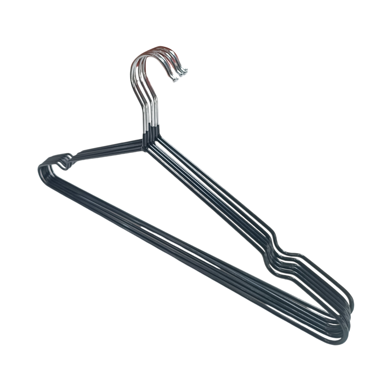 20 Pack Non-Slip Rubber PVC Coated Metal Suit Coat Hangers Shirt Jacket Hanger with Notches for Dress