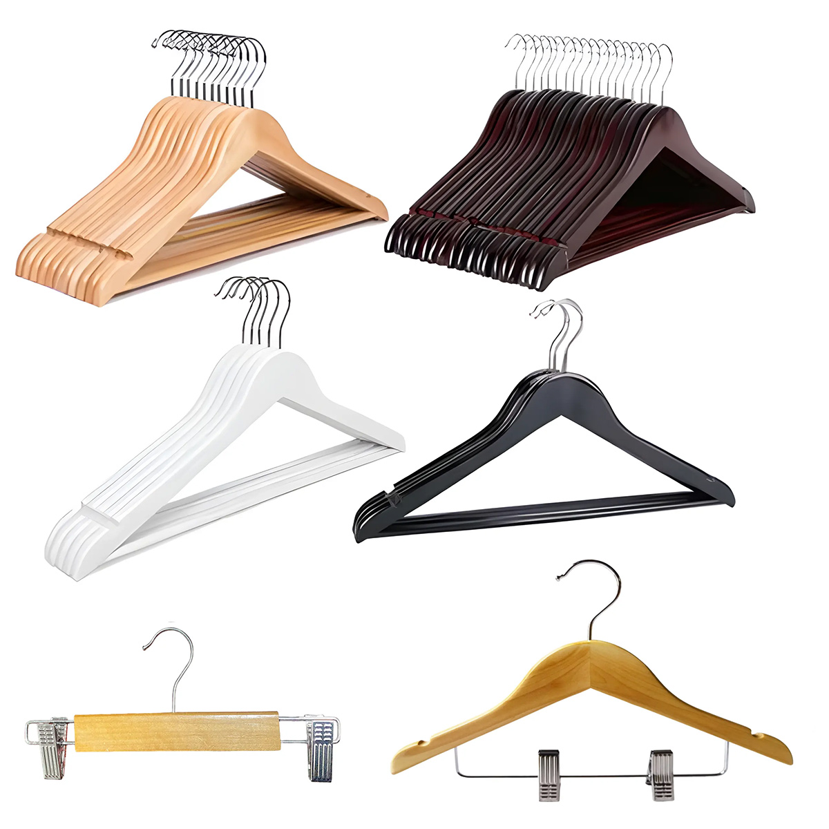 F áb rica  ow entek  ropa  al  por  mayor  per chas  de  madera  blanca  per chas  de  madera  per chas  de  madera  con  logo ti po  para  ropa