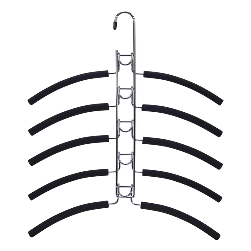 No Shoulder Bump Multiple Sweater Coat Clothes Hangers Multi Layers EVA Sponge Edge Non Damaging T Shirt Blouse Rack